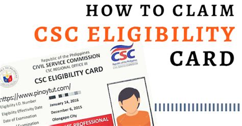How to Claim the CSC Eligibility Card .